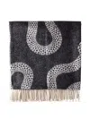 Jonathan Adler Ja Eden Wool Blanket In Gray