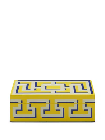 Jonathan Adler Ja Labyrinth Trinket Box In Yellow