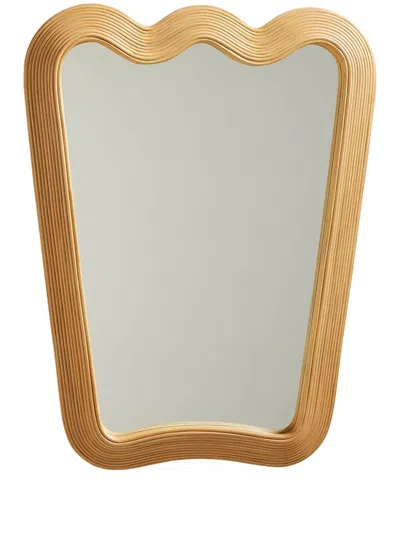 Jonathan Adler Riviera Ripple Mirror In Neutrals