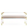 Jonathan Adler Jacques Bench In Ivory
