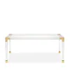 Jonathan Adler Jacques Dining Table In Acrylic/brass
