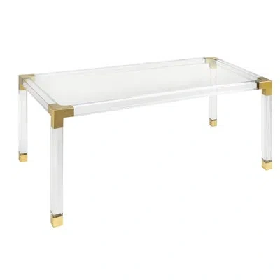 Jonathan Adler Jacques Dining Table In Clear