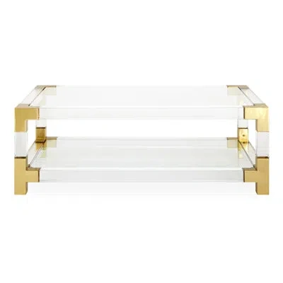 Jonathan Adler Jacques Grand Cocktail Table In Clear