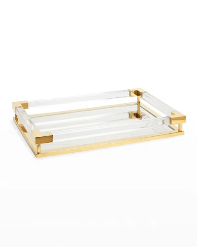 Jonathan Adler Jacques Small Decorative Tray, Brass In Gold