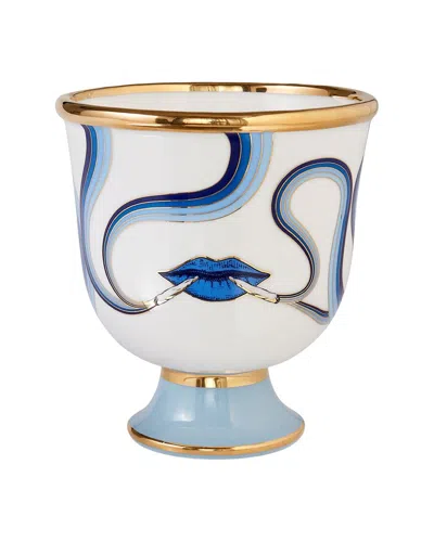 Jonathan Adler Jonahtan Adler Pedestal Bowl In Blue
