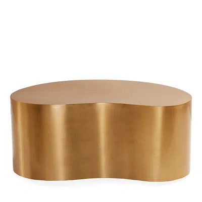 Jonathan Adler Jonathan Alder Small Brass Kidney Table In Gold
