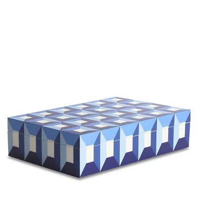 Jonathan Adler Jonathan Alder Sorrento Lacquer Box, Large In Blue