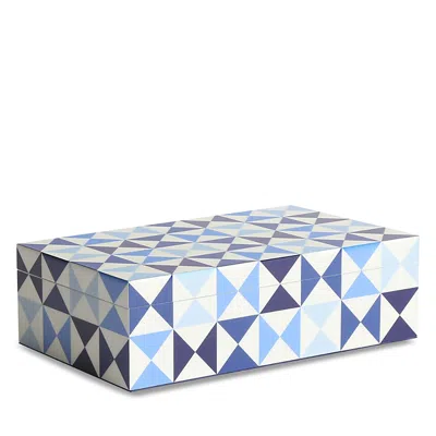 Jonathan Adler Jonathan Alder Sorrento Lacquer Box, Medium In Blue