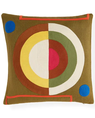 Jonathan Adler Jonthan Adler Monterey Bullseye Pillow In Multicolor