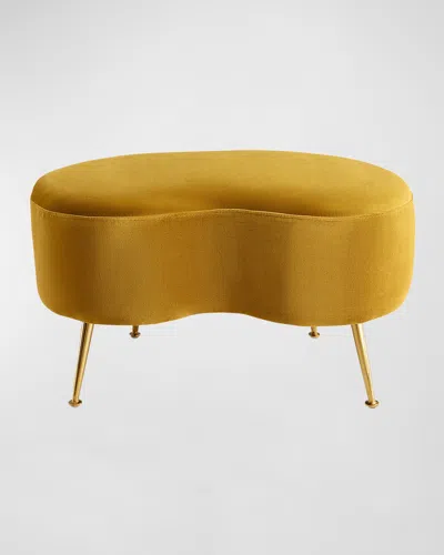 Jonathan Adler Kidney Ottoman In Yellow