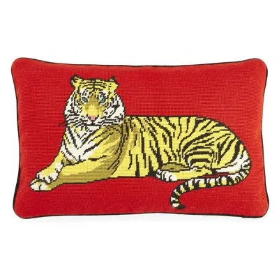 Jonathan Adler Kit Safari Needlepoint Pillow