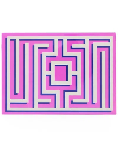 Jonathan Adler Labyrinth Lacquer Card Set In Purple