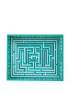 Jonathan Adler Labyrinth-pattern Decorative Tray In Green