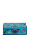 Jonathan Adler Medium Lacquer Botanist Box In Blue