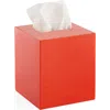 Jonathan Adler Lacquer Tissue Box In Orange