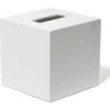Jonathan Adler Lacquer Tissue Box In White