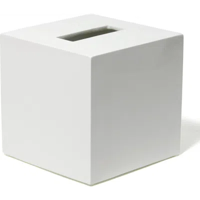Jonathan Adler Lacquer Tissue Box In White