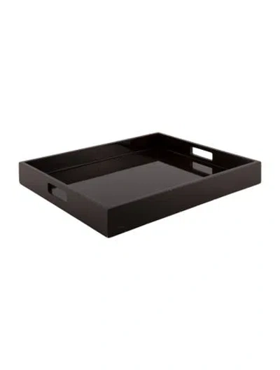 Pre-owned Jonathan Adler Lacquer Tray In Brown