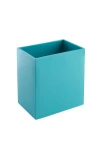 Jonathan Adler Lacquer Wastebasket Turquoise In Blue