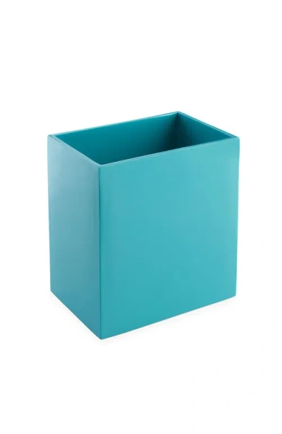 Jonathan Adler Lacquer Wastebasket In Robin's Egg Blue