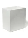 Jonathan Adler Lacquer Wastebasket In White