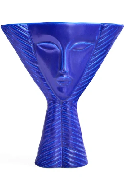Jonathan Adler Lady Vase In Cobalt Blue