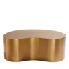 Jonathan Adler Large Brass Kidney Table In Gold