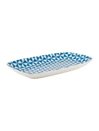 Pre-owned Jonathan Adler Large Carnaby Nesting Tray In Blue