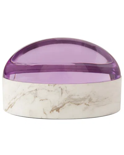 Jonathan Adler Large Globo Box In Purple