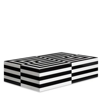 JONATHAN ADLER LARGE LACQUER OP ART BOX
