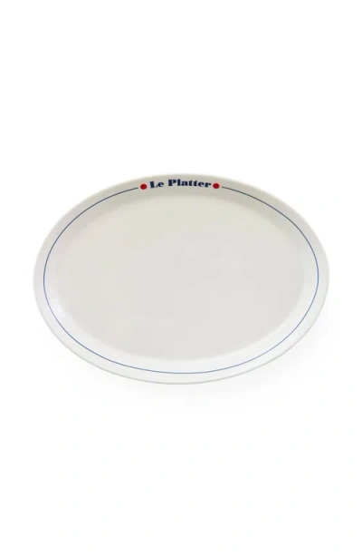 Jonathan Adler Le Platter Serving Platter In White/blue/red