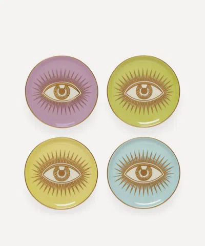 Jonathan Adler Le Wink Coasters Set Of Four In Multi