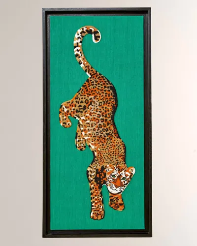 Jonathan Adler Leopard Beaded Wall Art In Multi