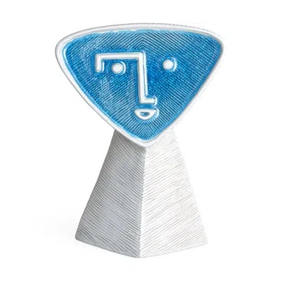 Jonathan Adler Les Amis La Modèle Table Vase In White,aqua