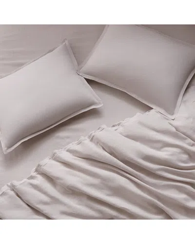 Jonathan Adler Linen Full Sheet Set In Gray