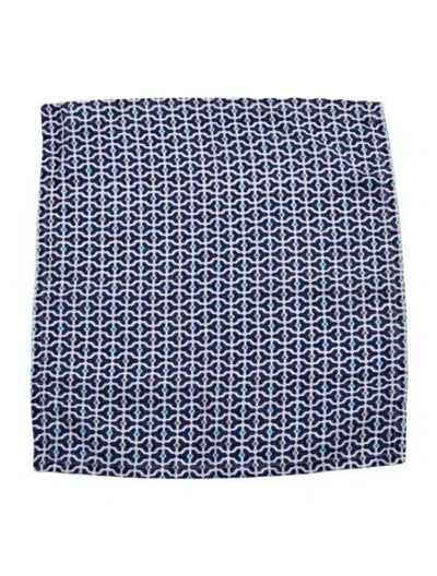 Pre-owned Jonathan Adler Linen Hand Towel In Blue