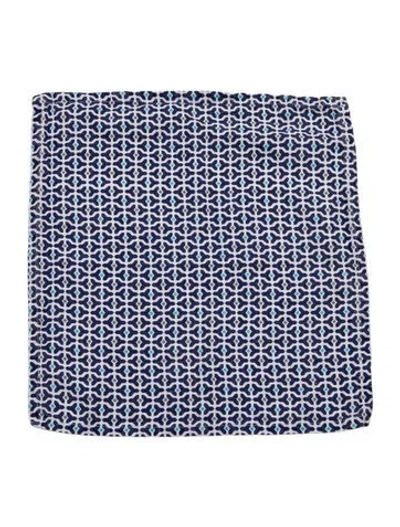 Pre-owned Jonathan Adler Linen Hand Towel In Blue