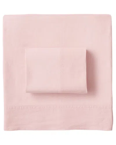 Jonathan Adler Linen Twin Xl Sheet Set In Pink