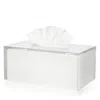 Jonathan Adler Hollywood Long Tissue Box Cover In White