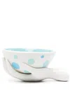 Jonathan Adler White L'pop Eve Porcelain Accent Bowl In White