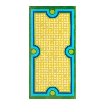 Jonathan Adler Madrid Jacs Beach Towel In Yellow