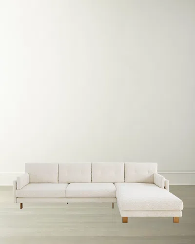 Jonathan Adler Malibu Left-facing Sectional In White