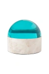 Jonathan Adler Globo Medium Box In Aqua