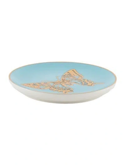 Pre-owned Jonathan Adler Mariposa Dish In Blue/metallic