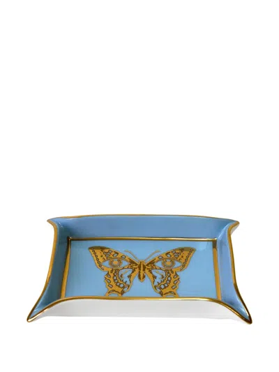 Jonathan Adler Mariposa Valet Tray (18cm X 13cm) In Blue