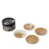 Jonathan Adler Set Of 4 Maritime Cocktail Coasters In Gold