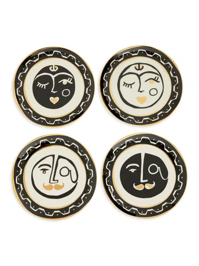 Jonathan Adler Marseilles 4-piece Small Plates Set In Multi