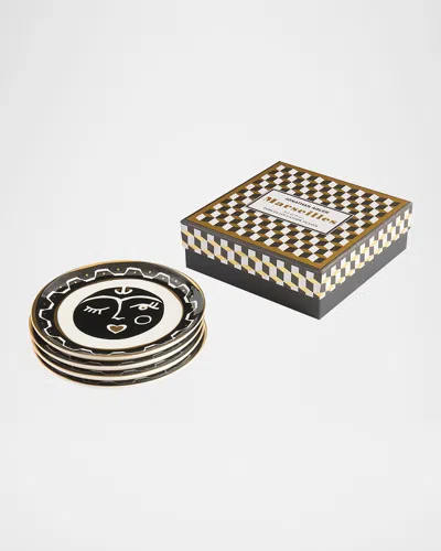 Jonathan Adler Marseilles Small Plates, Set Of 4 In Multi