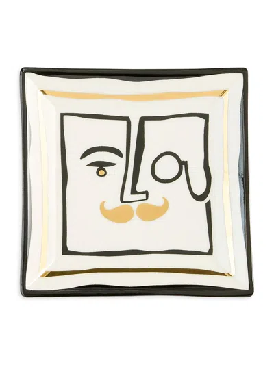 Jonathan Adler Marseilles Square Tray In Multi