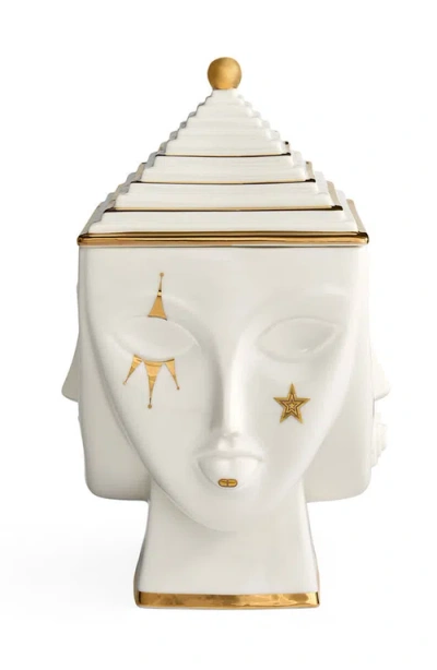 Jonathan Adler Masquerade Ice Bucket In Neutral
